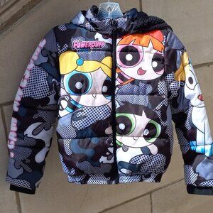 Members Only PowerPuff Girls Team Aewsome Jacket Sz 10-12 Windbreaker
